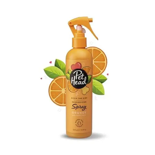 Produktbild: Pet Head Ditch the Dirt Fellspray für Hunde | Orangenduft | Pflegt und Beruhigt das Fell Ihres Hundes | Desodoriert und beseitigt Gerüche | pH-Neutral | Sanfte Formel für Welpen | 300ml