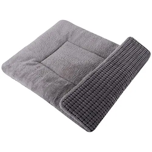 Produktbild: PET SPPTIES Hundebett Weiches und Warmes Matten Hundekissen Waschbarn kuschelig Umkehrbar Haustier Sofakissen PS085 (90X70 cm, Grau)