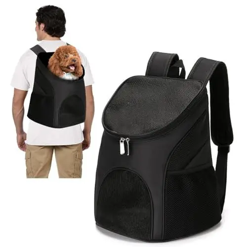 Produktbild: PETCUTE Haustier Träger Rucksack Hunde rucksäcke für kleine Hund und Katzen Belüfteten Design Hunde Tasche Reise Schultertaschen für das Wandern im Freien