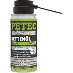 Produktbild: PETEC Kettenöl Fahrrad E Bike Fahrradketten Öl Wet Lube 100 ml Spray Kettenspray Fahrradkette. Kettenpflege + Schmierung für Ebike, Fahrräder, Antrieb & Schaltung. Ketten Kriechöl 70530
