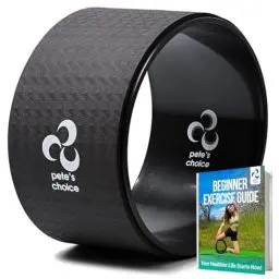 Produktbild: pete's choice Yoga Rad Groß XL Breit – Anfängerfreundliches Yogarad Groß Breit - Bequemes, Stabiles, Sicheres Jumbo Yoga Wheel - Körperhaltung Verbessern - Übungen zu Hause - Gegen Rückenschmerzen