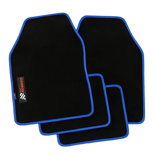 Produktbild: PETEX Carbon Autoteppich Universal 4-teilig blau
