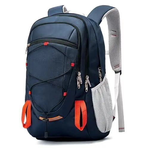 Produktbild: Petfu Wanderrucksack 40L Rucksack Herren groß Damen Wasserdichter Rucksack Wasserdicht Reiserucksack Trekkingrucksack mit Reflexstreifen Für Wandern, Radfahren, Klettern, Bergsteigen und Reisen Sport