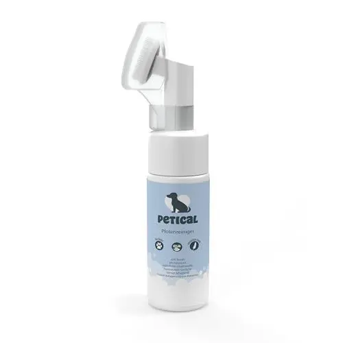 Produktbild: PETICAL Hunde-Pfotenreiniger I 100% vegan & ph-neutral, mit schaumigem Pflege- und Reinigungsserum, Aloe-Vera & Kokusnussöl, für saubere und gepflegte Pfoten, Pfotenreinigung Hundepflege Zubehör