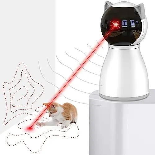 Produktbild: Petiepaw Katzenspielzeug, Mit Echter Zufälliger Trajektorie, Bewegungsaktiviertes Wiederaufladbares Automatisches Katzen Laser Spielzeug, Interaktives Katzenspielzeug für Katzen/Kätzchen/Hunde