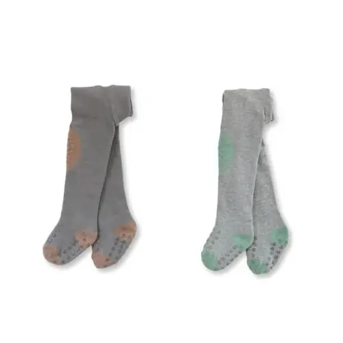 Produktbild: Petinard Label Krabbelstrumpfhose 2er-Pack ABS Sohle für Unisex, Jungs und Mädchen, Strumpfhose mit Anti Rutsch Noppen,krabbelstrumpfhose