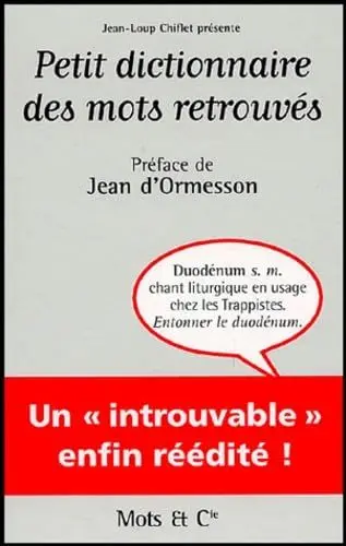 Produktbild: PETIT DICTIONNAIRE DES MOTS RETROUVES
