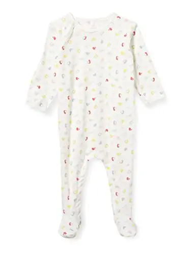 Produktbild: Petit Bateau Baby-Jungen A00A901 Nachthemd, Marshmallow/Multico, Naissance