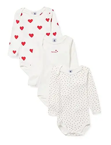 Produktbild: Petit Bateau Baby MädchenGestreifter Body mit langen Ärmeln (3er Pack) , Variante 1, 18 Monate