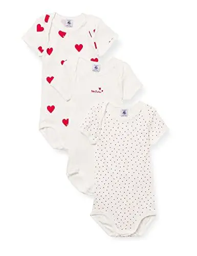 Produktbild: Petit Bateau Baby MädchenKurzarm-Body mit Streifen (3er Pack) , Variante 1, 18 Monate