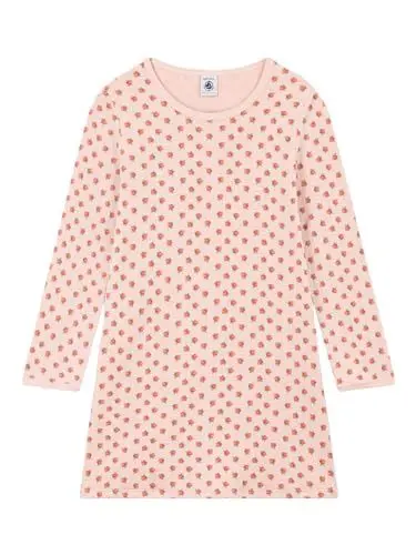 Produktbild: Petit Bateau Mädchen Langärmliges Nachthemd, Rosa Saline / Mehrfarbig, 3 Jahre