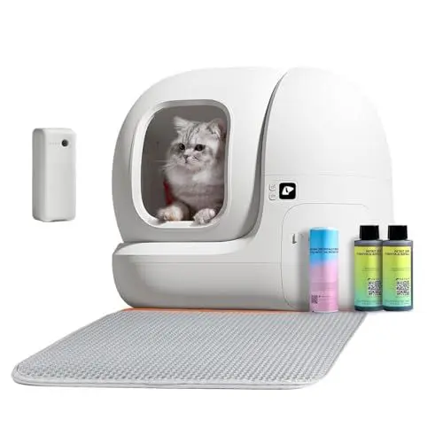 Produktbild: PETKIT Pura Max Selbstreinigende Katzentoilette, 76L Katzenklo Selbstreinigend,xSecure/Geurverwijdering/App-Steuerung/Maximales Fassungsvermögen, Automatisches Katzenklo für Mehrere Katzen