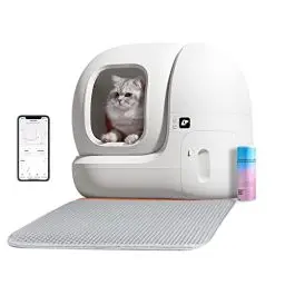 Produktbild: PETKIT Pura Max Selbstreinigende Katzentoilette, Katzenklo Selbstreinigend,xSecure/Geurverwijdering/App-Steuerung/76L Maximales Fassungsvermögen, für Mehrere Katzen (Keine Reinigungslösungsversion)