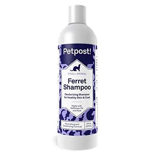 Produktbild: Petpost | Frettchen-Shampoo - Natürlich wirksames Shampoo zur Geruchsbekämpfung bei Frettchen und Kleintieren - Gesundheitsfördernde Haut & Fellformel
