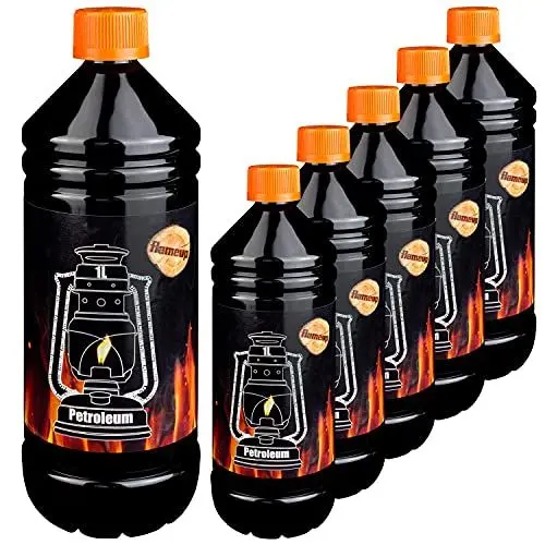 Produktbild: Petroleum für Petroleumheizung Petroleumofen Petroleumlampe Petroleumlampen Kamin Heizung Kerosin Reiniger Lampe Lampen Petrolium 6 Liter Flameup