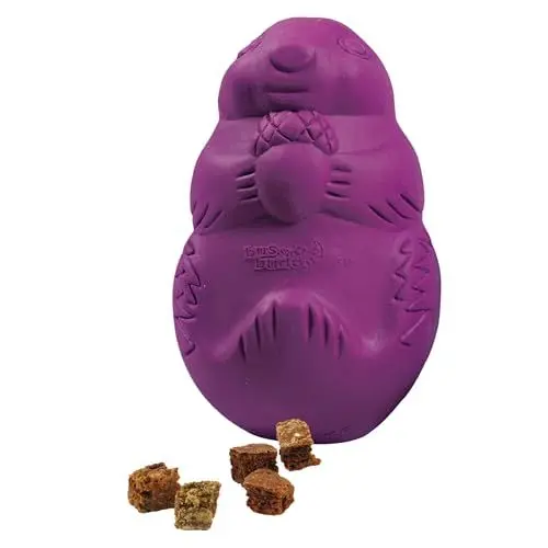 Produktbild: PetSafe Busy Buddy Befüllbares Eichhörnchen-Spielzeug für Hunde - mehr Bewegung durch interaktives Hundespielzeug fürs Jagen und Apportieren, für aggressives Kauen und längeren Kauspaß, Größe M