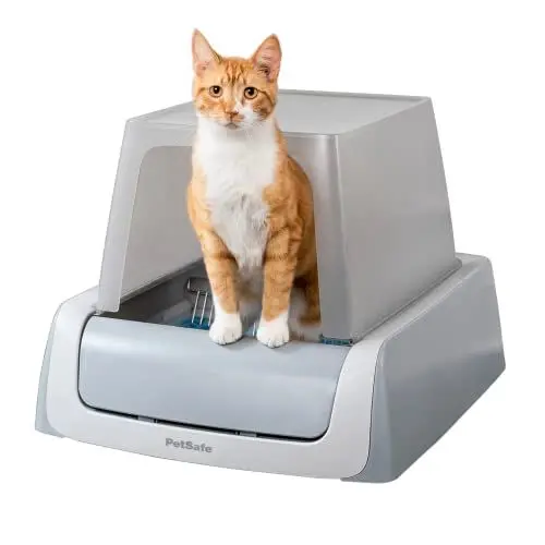 Produktbild: Selbstreinigende Katzentoilette PetSafe ScoopFree mit Haube, Zweite Generation, Mit integriertem Gesundheitsmonitor, Grau