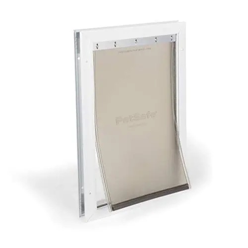 Produktbild: PetSafe Staywell Aluminium Hundeklappe, Langlebiger Aluminium-Rahmen, Magnetverschluss, Für Hunde bis 45 kg, Größe L