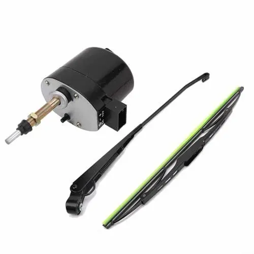 Produktbild: PETSTIBLE DC12V Metall Scheibenwischermotor und Wischer für Traktoren, universeller 105-Grad-Wischermotor Ersatz