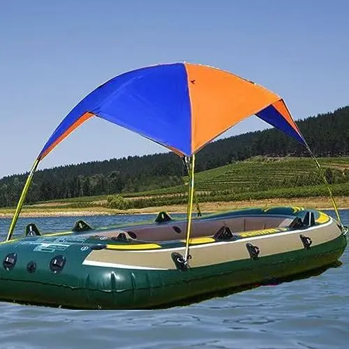 Produktbild: PETSTIBLE Faltbares Angelzelt für Schlauchboot für zwei Personen, aufblasbares Zelt für 2 Personen, Sonnensegel, wasserdichtes Zelt