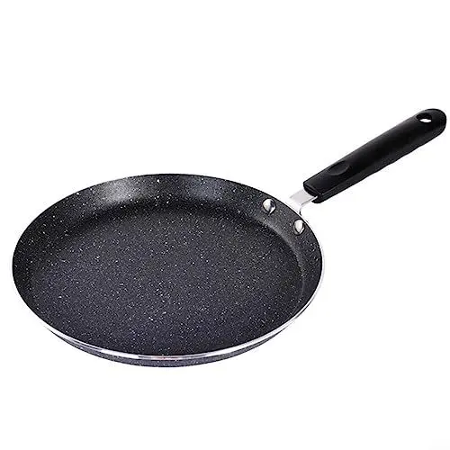 Produktbild: PETSTIBLE 18 cm Pfannkuchenpfanne/Antihaftbeschichtung/Kalt-Touch-Griff/für Induktions-, Elektro- und Gasherde/Krepppfannen, Pfannkuchenzubereiter, Eierpfannen