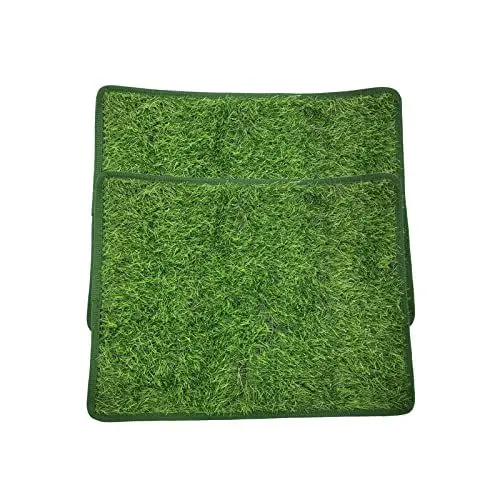 Produktbild: Petyoung 2 Stücke Künstliche Grasmatten Haustierhunde Pee Gras Pad Töpfchen Trainingsmatte für Inneneinsatz Indoor