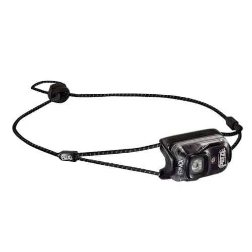 Produktbild: PETZL - Stirnlampe BINDI - 200 Lumen, Schwarz, Aufladbarer Akku
