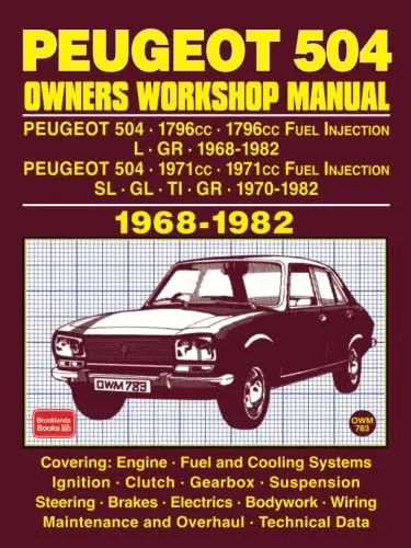 Produktbild: PEUGEOT 504 OWNERS WORKSHOP MANUAL 1968-1982