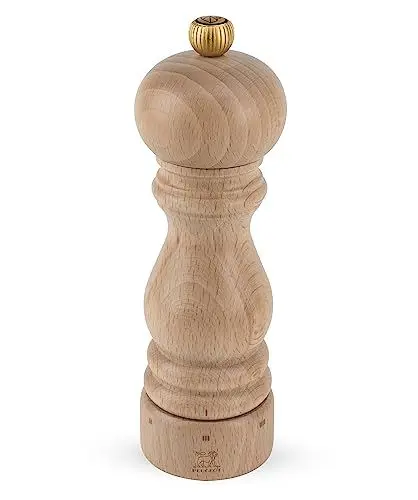 Produktbild: Peugeot Pfeffermühle Paris u‘Select 18 cm Natur I Hochwertige Pfeffermühle manuell aus naturbelassenem Buchenholz I Patentierte Einstellung des Mahlgrades I Küchenzubehör