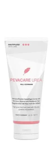 Produktbild: PEVACARE UREA - wirkstoffreiche, hochwertige Hautpflege-Creme mit 5% Urea, 100ml Tube, 24 Stück