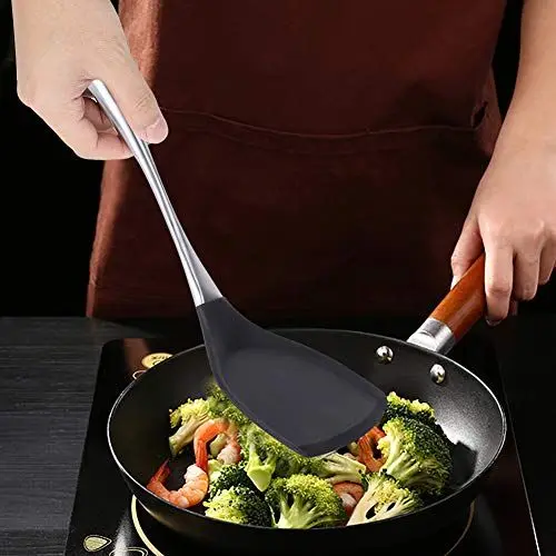 Produktbild: Pfannenwender, Pfannenwender mit Langem Griff, Kochspatel, Küchenspatel, für Zuhause