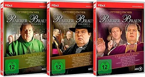 Produktbild: Pfarrer Braun Collection - 18 Folgen der lustigen Krimiserie mit Ottfried Fischer und Peter Brix auf 9 DVDs - Gesamtedition (Pidax Film-Klassiker) (Collector's Edition)