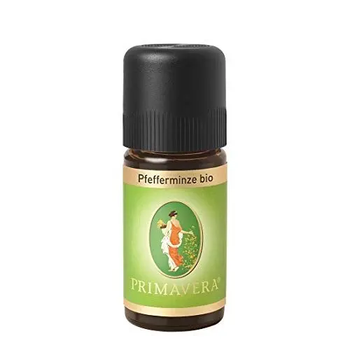 Produktbild: PRIMAVERA Ätherisches Öl Pfefferminze bio 10 ml - Aromaöl, Duftöl, Aromatherapie - erfrischend, kühlend - vegan