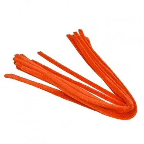 Produktbild: Pfeifenputzer 8 mm, 50 cm, 10 Stück orange