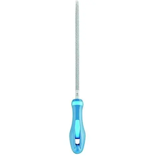Produktbild: PFERD Runde Holzraspel, 250mm, runde, spitz zulaufende Feile, umlaufender Raspelhieb H2, inkl. Ergonomie-Feilenheft, 11234257 – speziell für universelle Schrupp- und Schlichtarbeiten geeignet