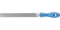 Produktbild: PFERD Werkstattfeile Flachstumpf, 250mm, rechteckige Feile, Kreuzhieb H2 auf drei Seiten, inkl. Ergonomie-Feilenheft, 11210257 – für universelle Schrupp- und Schlichtarbeiten geeignet
