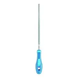 Produktbild: PFERD Werkstattfeile Rund, 150mm, runde Feile, umlaufender Kreuzhieb H2, inkl. Ergonomie-Feilenheft, 11214157 – für universelle Schrupp- und Schlichtarbeiten geeignet, Länge 150mm