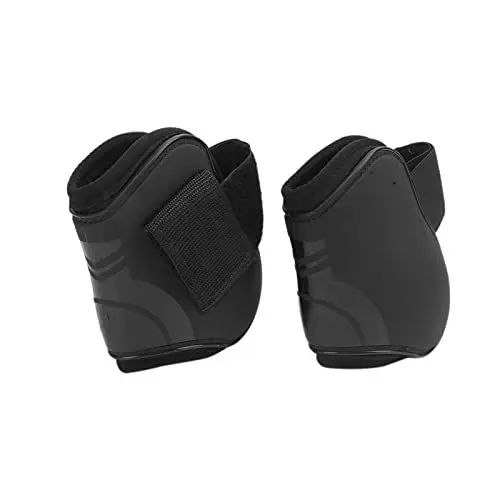 Produktbild: Pferdebeinstiefel, 4 Stück Vorder- und Hinterbeinstiefel Pferdesehnenstiefel Verstellbarer Beinschutz Protektor Reitausrüstung für Springreiten Reiten Vielseitigkeit Dressur(Hinterbein (XL))Fell- &
