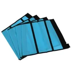 Produktbild: Pferde-Fliegen-Leggings, Beinschutz, Feine Netz-Fliegenstiefel, 4 Stück, Reißfest, für Pferderennen (BLUE)