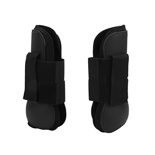 Produktbild: Pferdesehnenstiefel-Set, Schutz-Pferdestiefel PU-Schale für Pferde(Schwarze Vorderbeine, m)