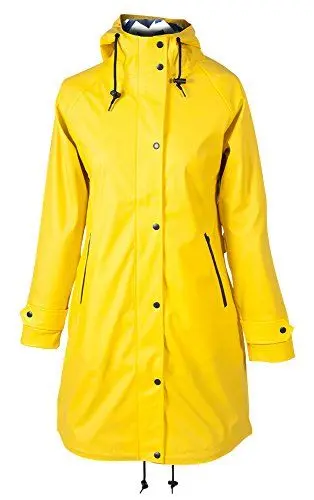 Produktbild: PFIFF Damen Regenmantel-NACE-wasserdicht Fleeceinnenfutter Jacke, Gelb, S