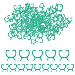 Produktbild: Pflanzenclips,200 Stück Tomatenklipse, Pflanzen Klammern Befestigung, Kunststoff Kletterpflanzen Clips,Besonders einfache Rankhilfe für Pflanzen, für Gemüse, Obst, Tomaten, Gurken zu stützen(M ＋L)