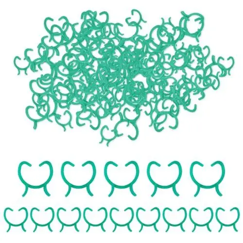Produktbild: Pflanzenclips,200 Stück Tomatenklipse, Pflanzen Klammern Befestigung, Kunststoff Kletterpflanzen Clips,Besonders einfache Rankhilfe für Pflanzen, für Gemüse, Obst, Tomaten, Gurken zu stützen(M ＋L)