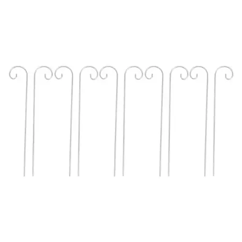 Produktbild: Pflanzenetikettenhaken, 30 Stück, Gartenmarkierungen, Pfahl, Pflanzenetikettenhalter, Pflanzenetikettenaufhänger, Edelstahl, Gartenpflanzenschildhaken, Hängestangen für Pflanzen
