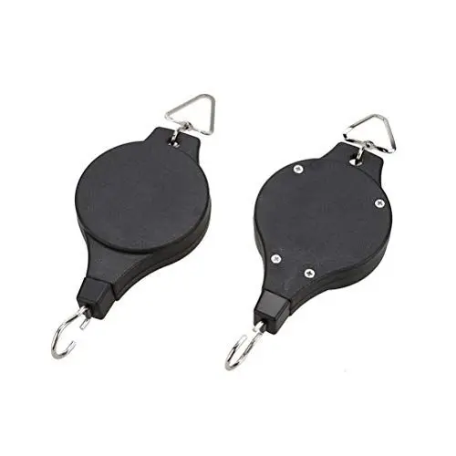 Produktbild: Pflanzenrolle Haken Blumenampel Riemenscheibe Blumenkorb Deko Teleskop Haken, AUT Ampelaufzug 2-er, Aufhängung Pflanzenlift,Blumenkorb-Haken, Aufhänger Teleskop Haken Pflanzen Halter