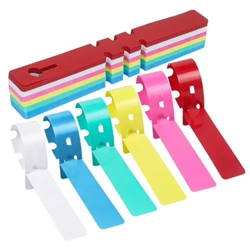 Produktbild: Pflanzenschilder,120 Stück 6 Farben Pflanzenstecker Plastik Pflanzenschilder für Draussen Wetterfest Pflanzenanhänger Stecketiketten Pflanzschilder Gartenschilder 2x21cm