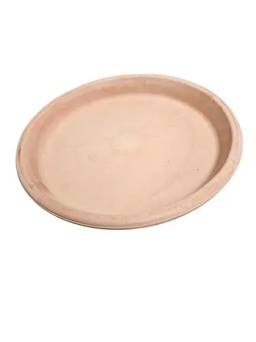 Produktbild: Pflanzenteller | Teller | Vogeltränke aus Terracotta Verschiedene Größen -Echt Terracotta- Ideal für Pflanzgefäße, Blumen- und Übertöpfe -Italienisch- Frostfest und Witterungsbeständig(23cm)