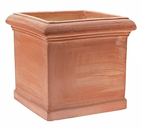 Produktbild: Pflanzgefäß Blumentopf CUBO LISCIO Handarbeit -originales Terrakotta- absolut FROSTFEST (25cm)