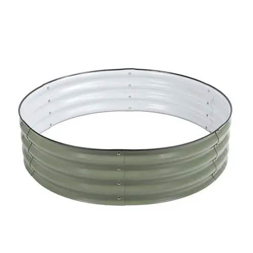 Produktbild: Hochbeet Pflanzbeet, Ovale Große Pflanzkübel Outdoor Garten Gartenboxen für Gemüse Blumen Gartenkasten Outdoor Large Ovale Form 11in Höhe (hellgrün)