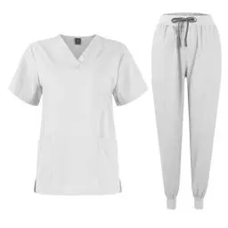 Produktbild: Pflege Kasack Damen Medizinische Kleidung Damen Krankenschwester Kostüm Sexy Krankenschwester Outfit Kasack Set Krankenschwester Kleid Kasack Weiß Kasack Bunt Arzt Halloween
